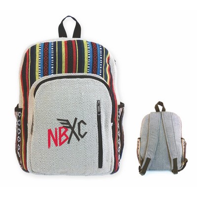 "Sero" Hemp/Cotton Colorful Backpack